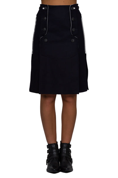 Button Front Skirt - cooder