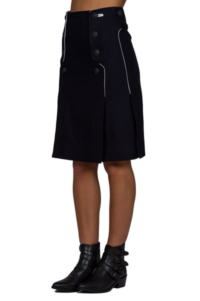 Button Front Skirt - cooder
