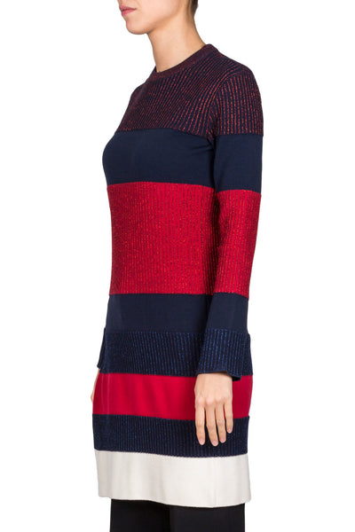 Striped Knitted Dress - cooder
