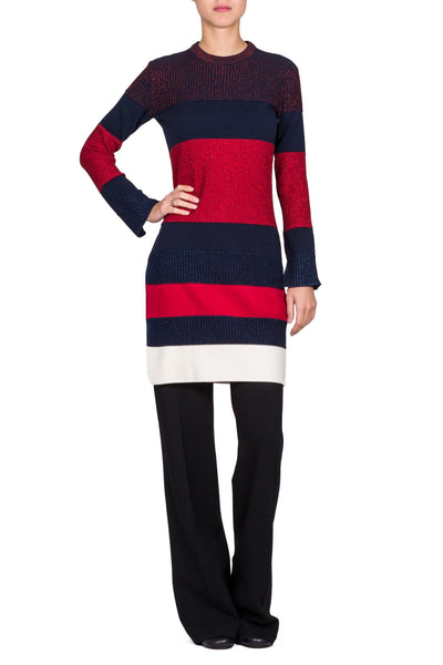 Striped Knitted Dress - cooder