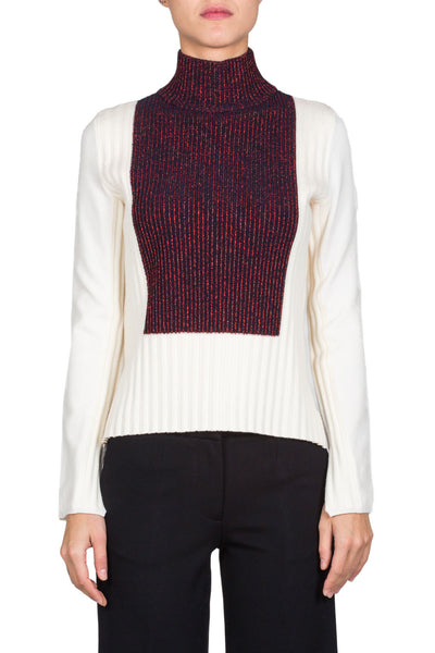 Colour Block Turtleneck Jumper - cooder