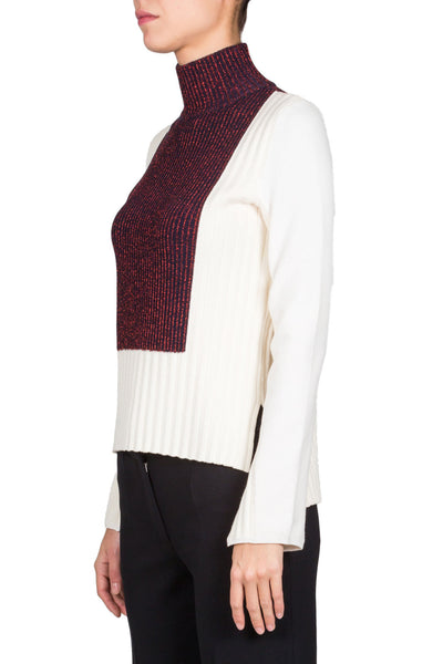 Colour Block Turtleneck Jumper - cooder