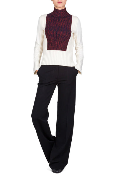 Colour Block Turtleneck Jumper - cooder