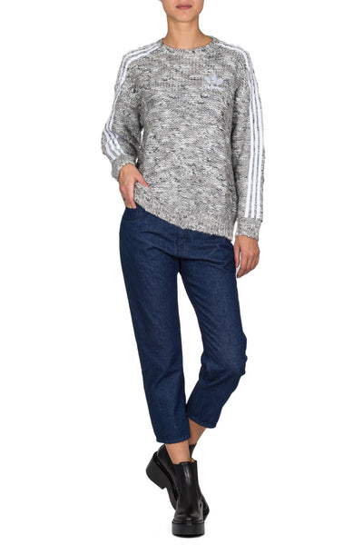 Knit 3-Stripes Sweatshirt - cooder