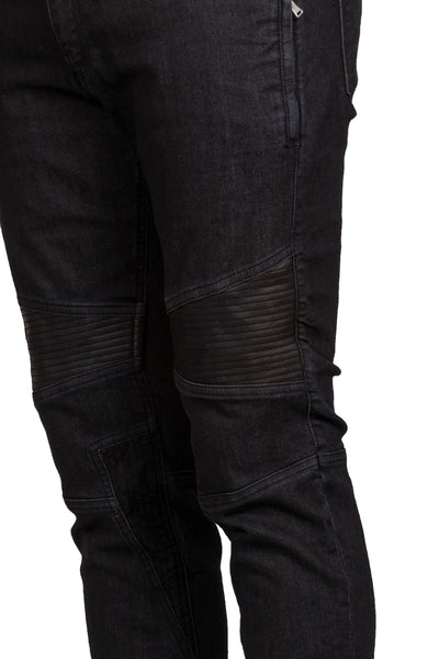 Skinny Leg Biker Jeans - cooder