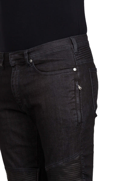 Skinny Leg Biker Jeans - cooder