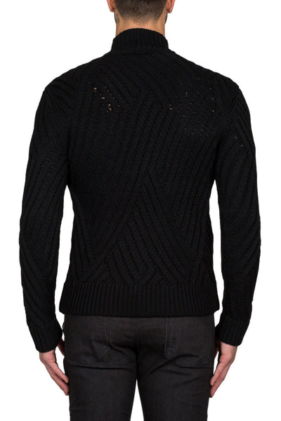 Textured Roll Neck Jumper - cooder