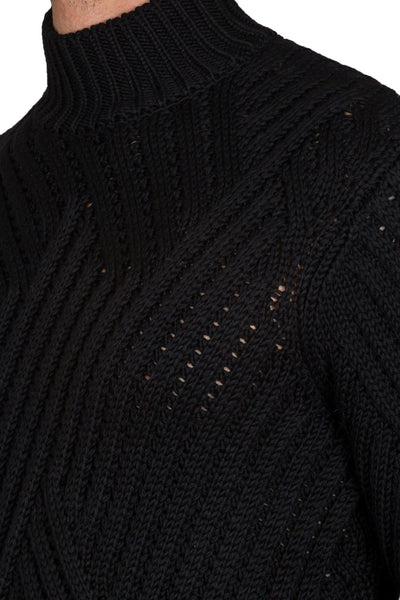 Textured Roll Neck Jumper - cooder