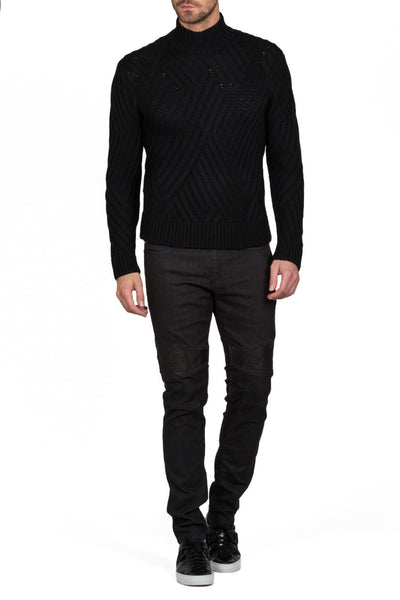 Textured Roll Neck Jumper - cooder
