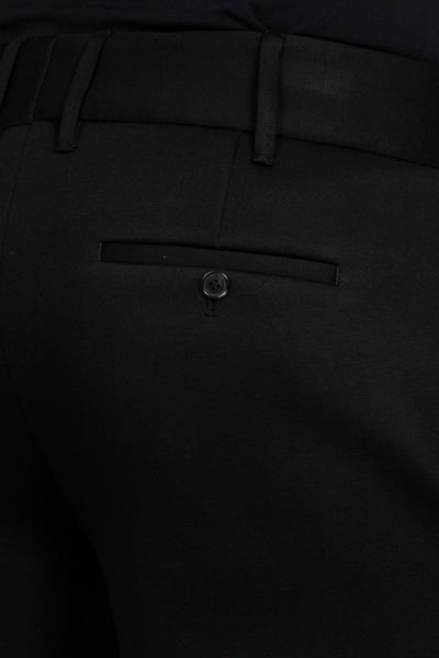 Rib Cuff High Waist Trousers - cooder
