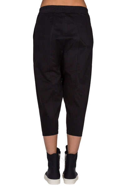 Drop Crotch Cropped Trousers - cooder