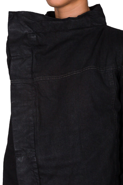 Wide Collar Fitted Jacket - cooder