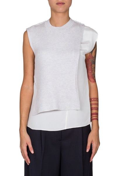 Layered Ribbed Tank Top - cooder