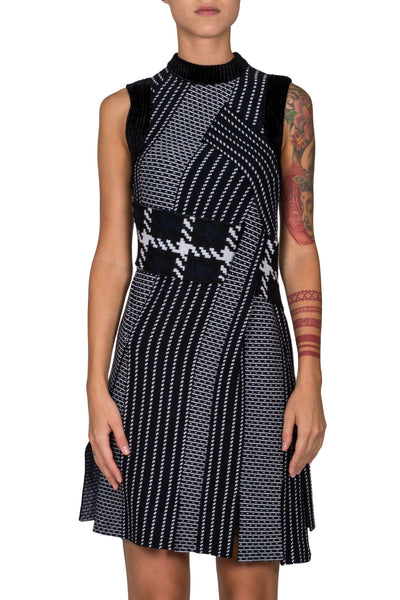 Jacquard Sleeveless Dress - cooder