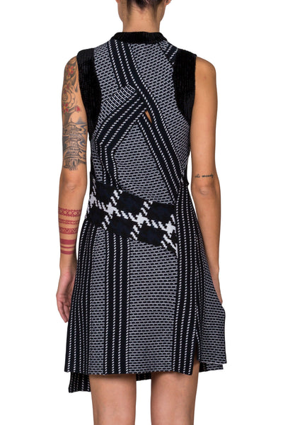 Jacquard Sleeveless Dress - cooder
