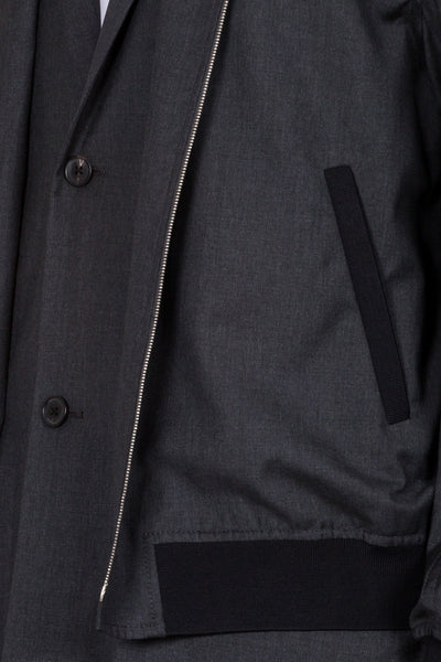 Trompe Loeil Bomber Coat - cooder
