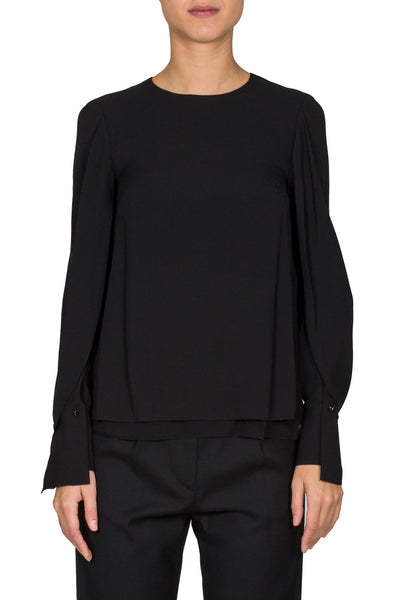 Draped Sleeve Blouse - cooder