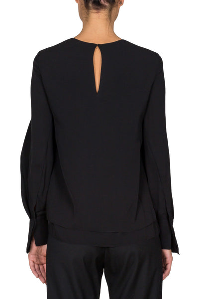 Draped Sleeve Blouse - cooder