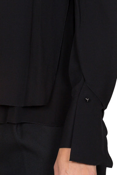Draped Sleeve Blouse - cooder