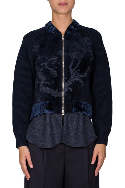 Draped Back Bomber Jacket - cooder