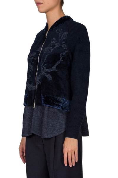 Draped Back Bomber Jacket - cooder