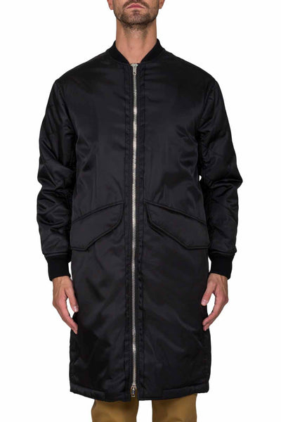 Back Strap Bomber Coat - cooder
