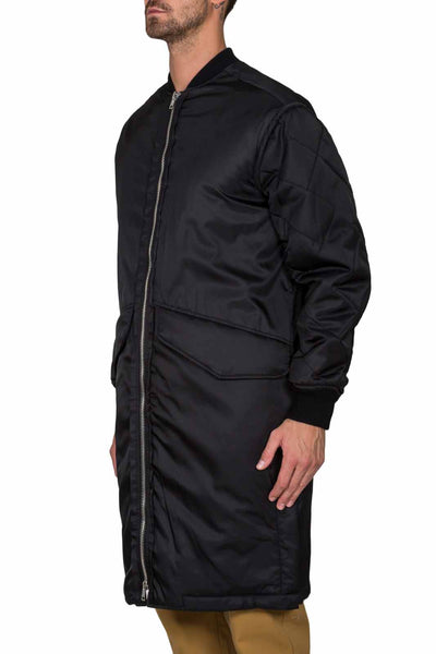 Back Strap Bomber Coat - cooder