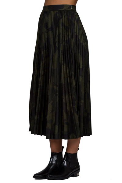 Soleil Pleated Long Skirt - cooder