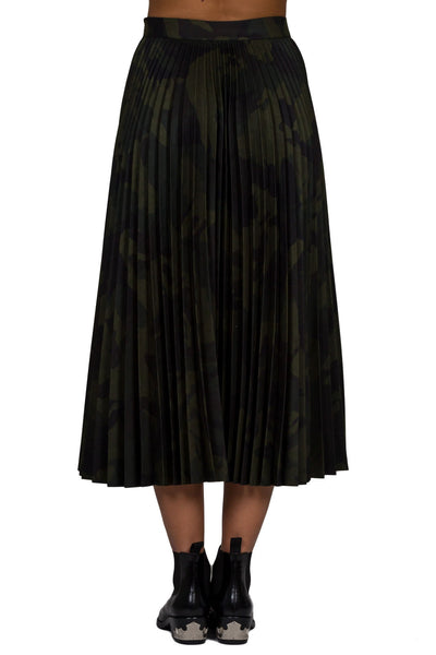 Soleil Pleated Long Skirt - cooder