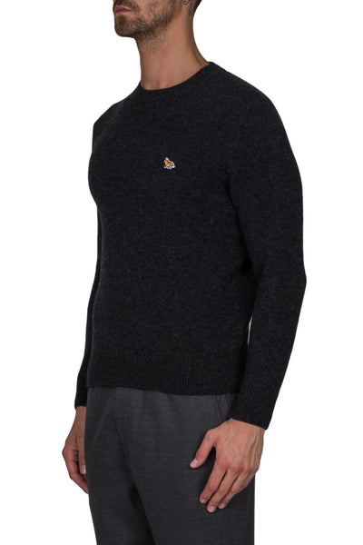 Lambswool R Neck Pullover - cooder