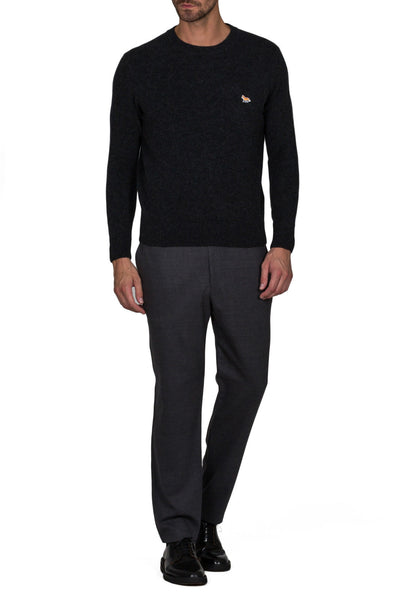 Lambswool R Neck Pullover - cooder