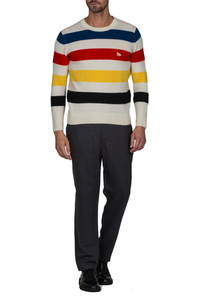 Lambswool Stripes Pullover - cooder