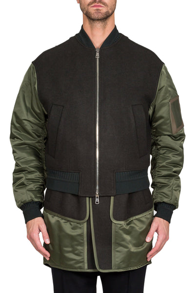 Layered Bomber Jacket - cooder