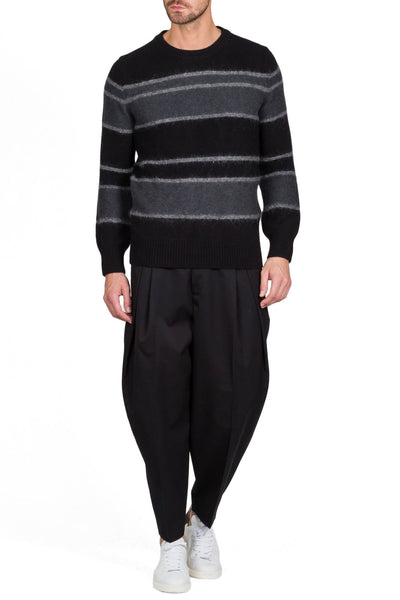 Striped Crew Neck Jumper - cooder