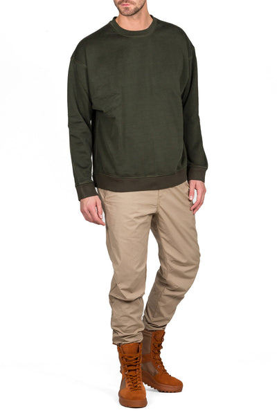 Plaited Jersey Crewneck - cooder