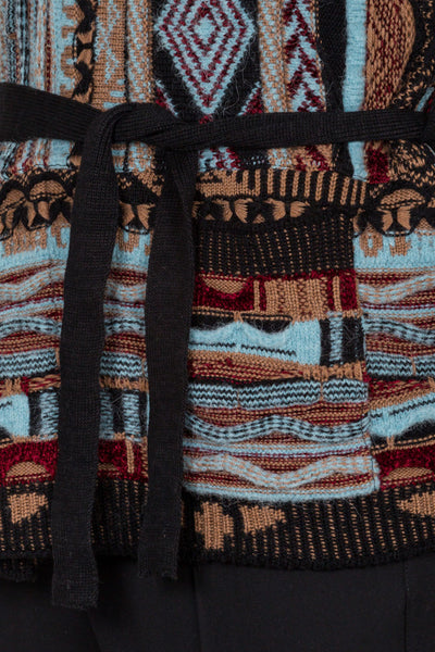 Patterned Wrap Cardigan - cooder