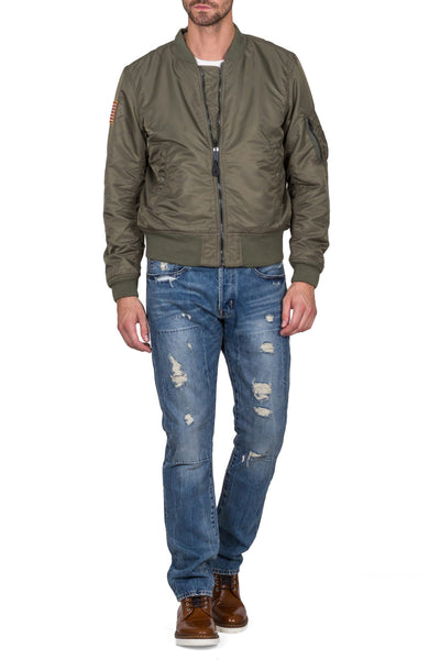 Slim Reversible Bomber Jacket - cooder