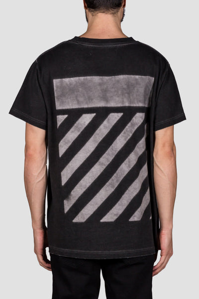 S/S T-Shirt Garment Dye Black No Color - cooder