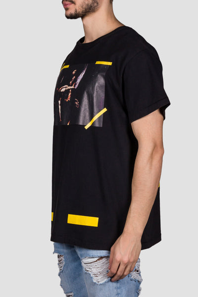 7 Opere S/S T-Shirt Black All Over - cooder