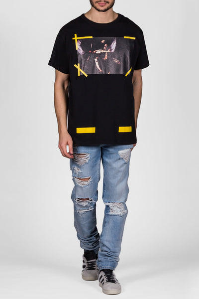 7 Opere S/S T-Shirt Black All Over - cooder