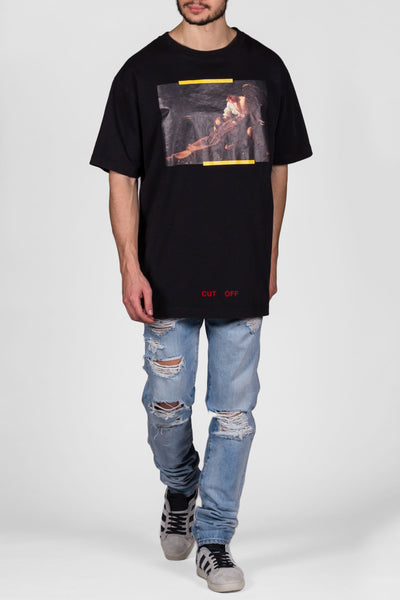 S.Francesco S/S T-Shirt Black All Over - cooder