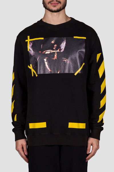 7 Opere Crewneck Black All Over - cooder
