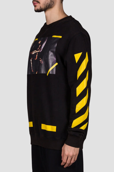 7 Opere Crewneck Black All Over - cooder