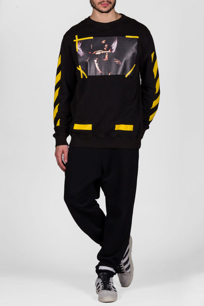 7 Opere Crewneck Black All Over - cooder