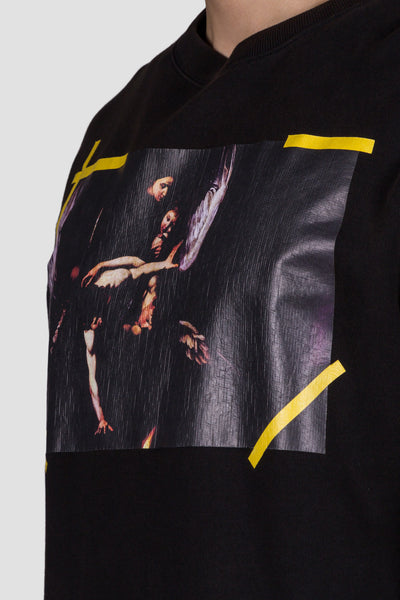 7 Opere Crewneck Black All Over - cooder