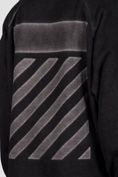 Fleece Crewneck Garment Dye Black No Col - cooder