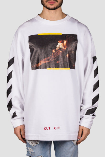 S.Francesco Crewneck White All Over - cooder