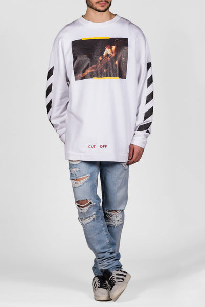 S.Francesco Crewneck White All Over - cooder