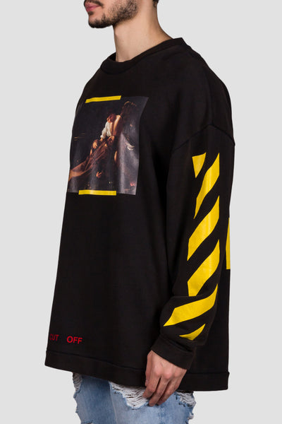 S.Francesco Crewneck Black All Over - cooder