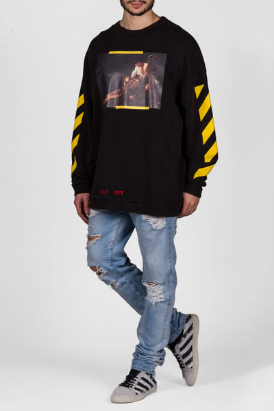 S.Francesco Crewneck Black All Over - cooder